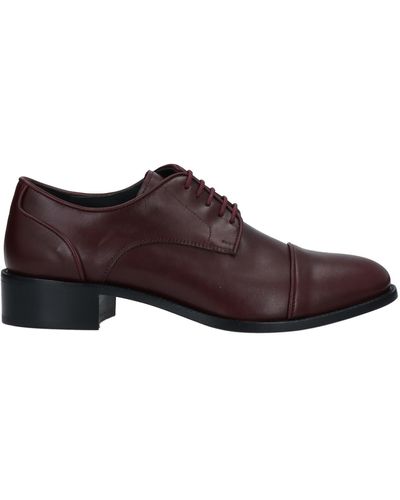 High Lace-up Shoes - Brown