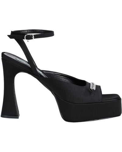 Karl Lagerfeld Lazula Ankle Loop Sandal Sandals Textile Fibers - Black