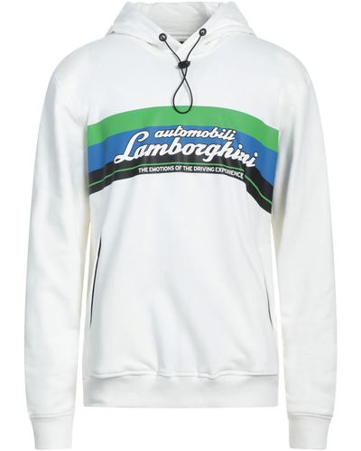 Automobili Lamborghini Blue Cotton Men Sweater