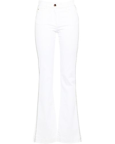 LUCKYLU  Milano Denim Trousers - White