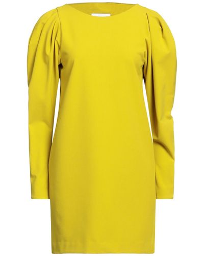 Erika Cavallini Semi Couture Mini Dress - Yellow