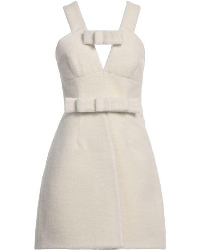 Jil Sander Mini Dress Virgin Wool, Alpaca Wool, Polyamide - White
