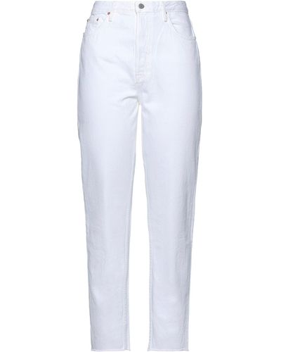 GRLFRND Denim Pants - White