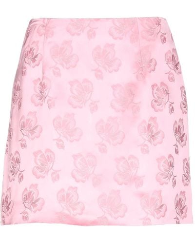 ALEXACHUNG Mini Skirt Viscose - Pink