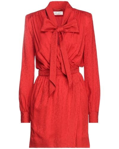 Saint Laurent Mini Dress - Red