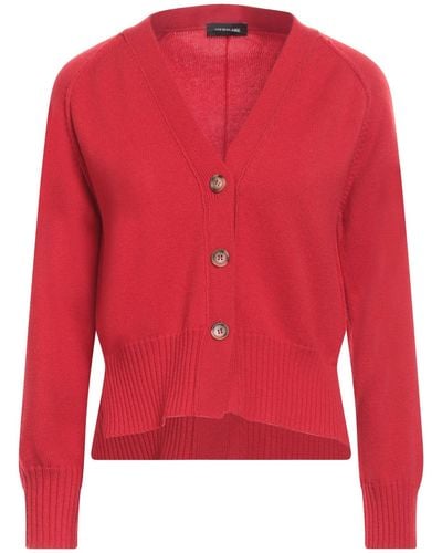 Anneclaire Cardigan Wool, Cashmere - Red