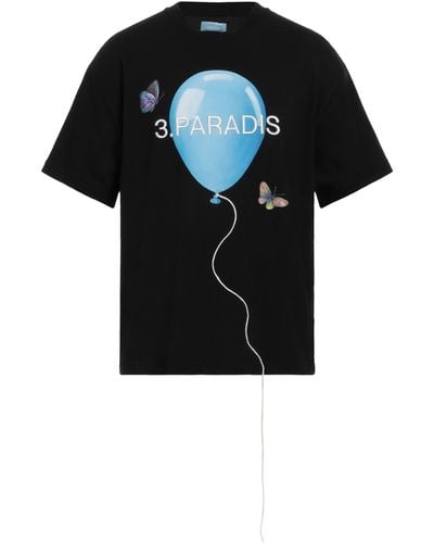 3.PARADIS T-shirts - Schwarz
