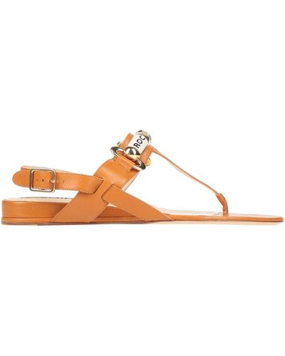 Rochas Thong Sandal - Brown