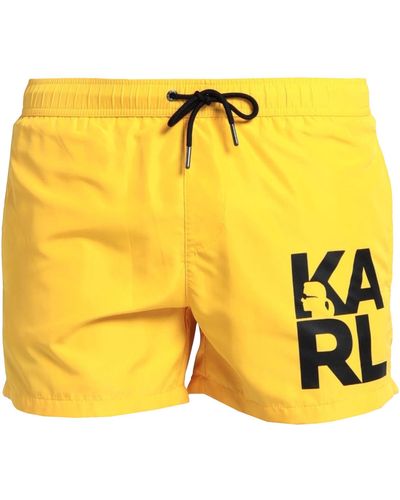Karl Lagerfeld Swim Trunks - Yellow