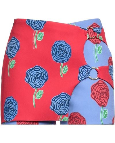 Versace Lilac Shorts & Bermuda Shorts Polyester, Elastane - Red