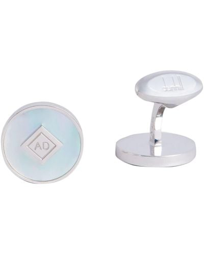 Dunhill Cufflinks And Tie Clips - White