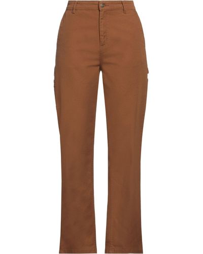 Carhartt Trousers Cotton, Elastane - Brown