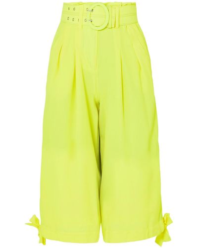 Nicholas Cropped Trousers - Yellow