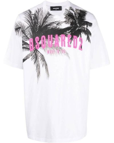 DSquared² T-shirt Goth Surfer - Bianco