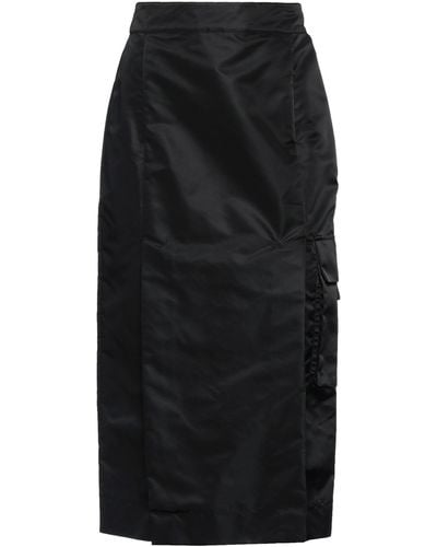 REMAIN Birger Christensen Midi Skirt - Black