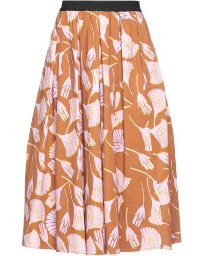 Myths Midi Skirt - Orange