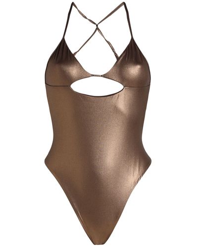 The Attico One-piece Swimsuit - Brown