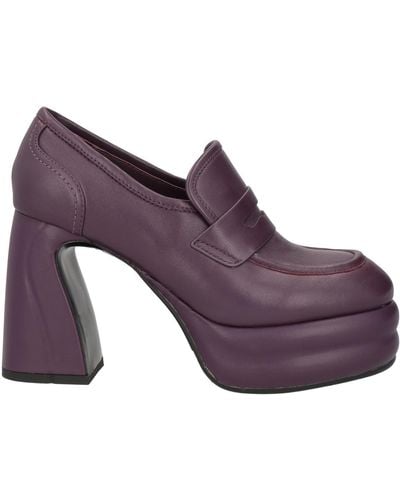 Jeannot Loafers Leather - Purple