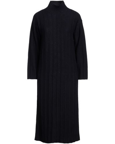 Max Mara Midnight Midi Dress Virgin Wool - Black