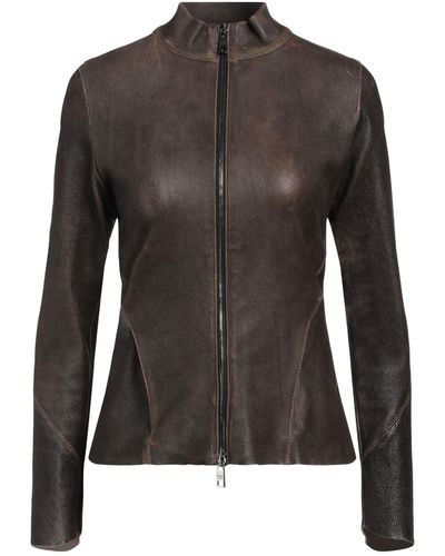 Giorgio Brato Dark Jacket Leather - Black