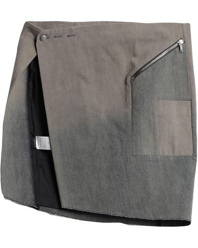 Rick Owens Denim Skirt - Gray