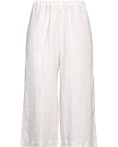 Fedeli Cropped Trousers - White