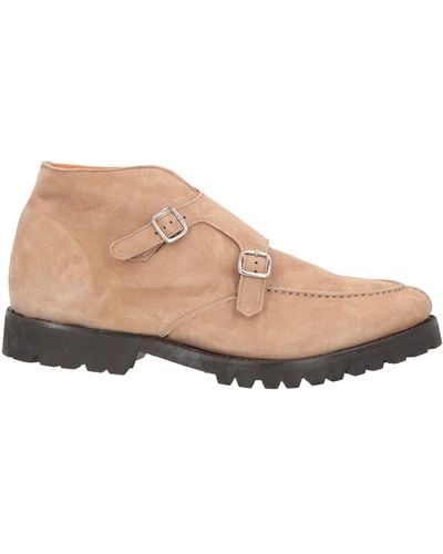 Andrea Ventura Firenze Ankle Boots Soft Leather - Natural