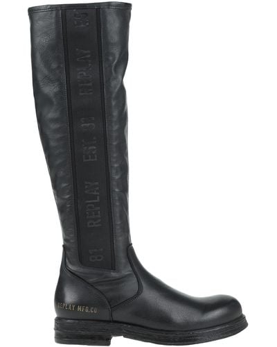 Replay Knee Boots - Black