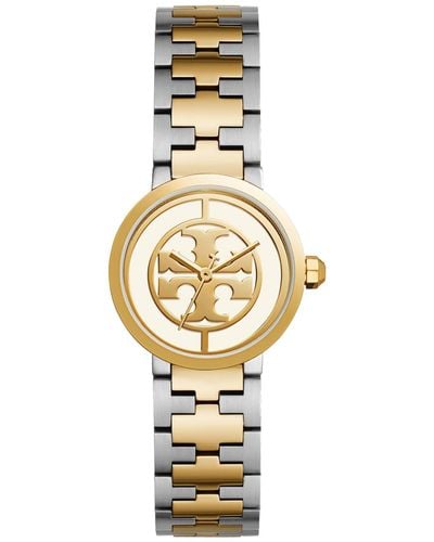 Tory Burch Reva Goldtone & Stainless Steel Bracelet Watch - Metallic