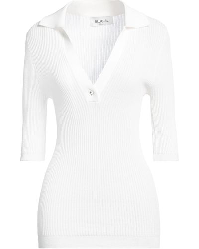 Blugirl Blumarine Sweater Viscose, Polyamide - White