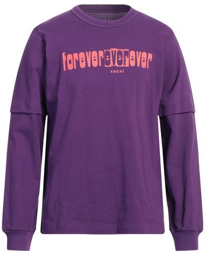 Sacai T-shirt - Purple