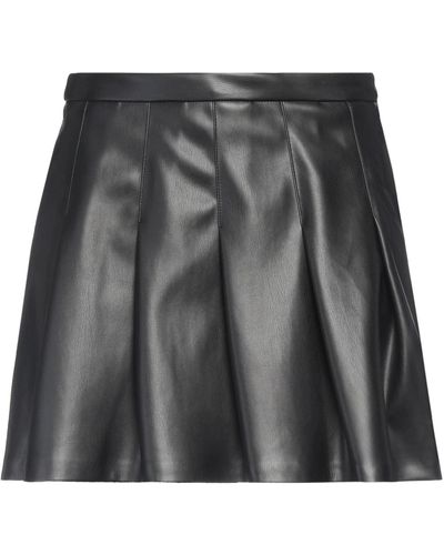 Semicouture Mini Skirt Polyurethane, Polyester - Grey