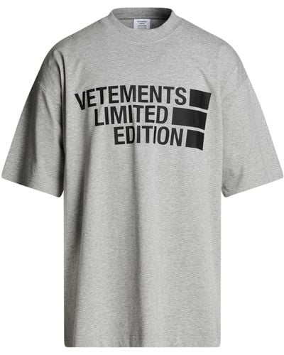 Vetements T-shirt - Grigio