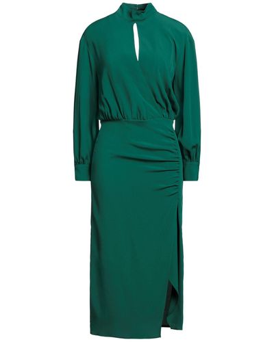 SOLOTRE Midi Dress Acetate, Silk - Green
