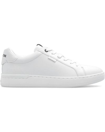 COACH Weiße Lowline Leder Low Top Schuhe