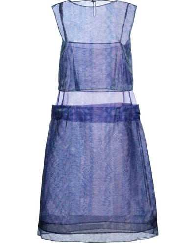 Maison Margiela Midi-Kleid - Blau