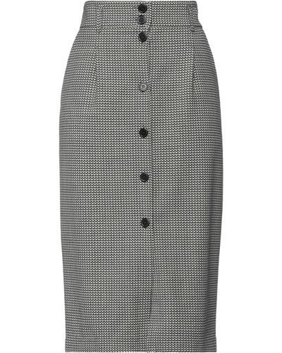 True Royal Midi Skirt - Grey