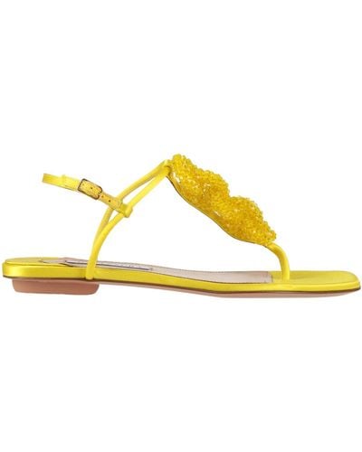 Aquazzura Thong Sandal - Yellow