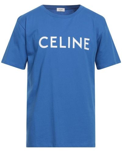 Celine Azure T-Shirt Cotton - Blue