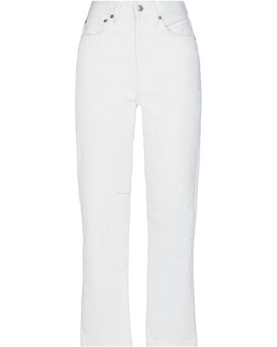 Acne Studios Denim Trousers - White
