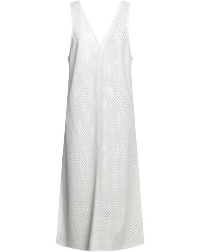 Matériel Midi-Kleid - Weiß