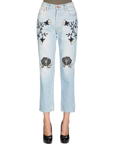 Bliss and Mischief Denim Pants - Blue