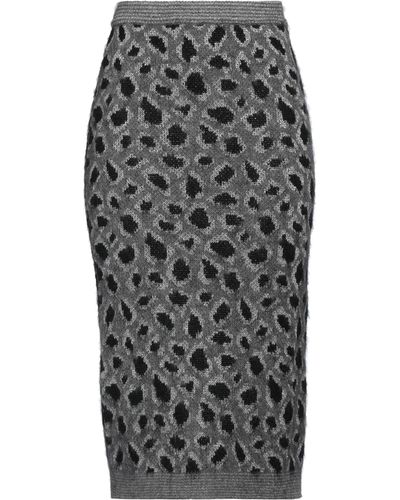 Angela Davis Midi Skirt - Grey