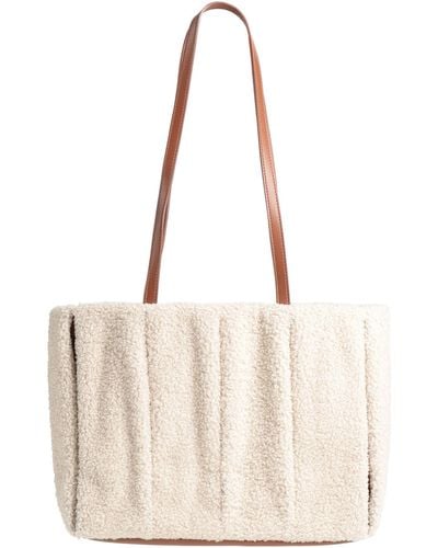 THEMOIRÈ Shoulder Bag Textile Fibres, Soft Leather - Natural