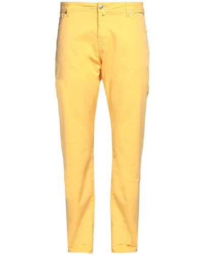 Jacob Coh?n Trousers Cotton, Lycra - Yellow