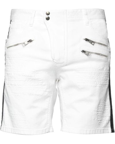 Just Cavalli Shorts Jeans - Bianco