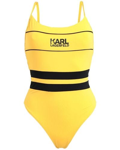 Karl Lagerfeld Badeanzug - Gelb