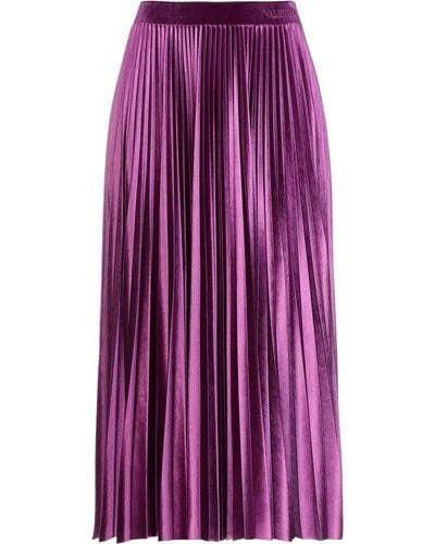 Valentino Garavani Midi Skirt - Purple