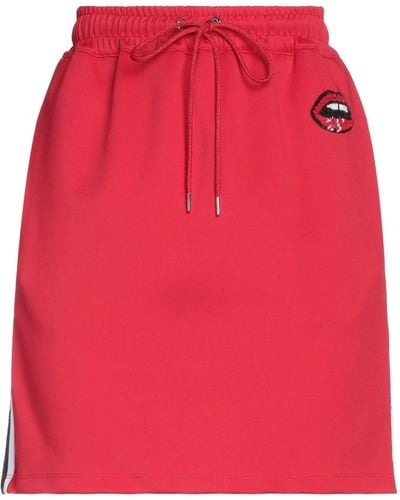 Markus Lupfer Mini Skirt Polyester, Elastane - Red