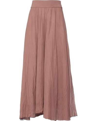 European Culture Maxi Skirt - Purple